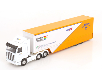 SCANIA 143M 500 Benetton Ford F1 race transporter with acessories