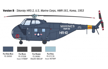 Сборная модель SIKORSKY H04s-3 Has.7 H-19 Helicopter Usa Coast Guard (1963)