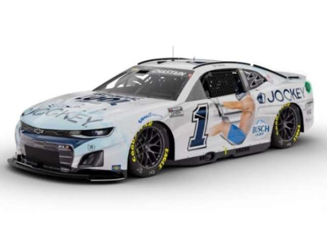 Chevrolet #1 Ross Chastain *Jockey Infinite Cool* white/blue 2024