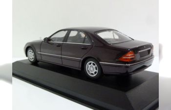 MERCEDES-BENZ S-Class (W220) (1998), темно-красный металлик