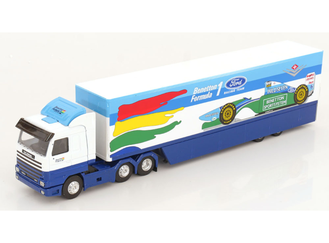 SCANIA 143M 500 Benetton Ford F1 race transporter (1994)