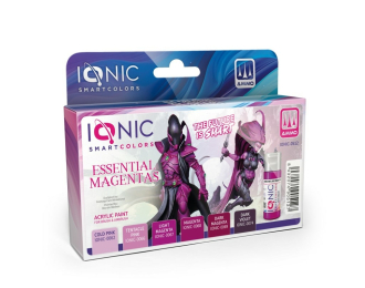 Набор акриловых красок IONIC необходимые пурпурные цвета / Essential Magentas Set
