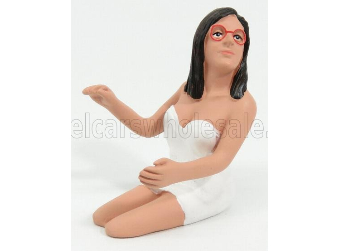 FIGURES Donna Al Volante - Woman Driver, White Pink