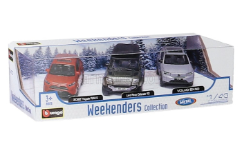 Набор из трех моделей TOYOTA RAV 4 - LAND ROVER NEW DEFENDER 110 - VOLVO EX90 (2024)