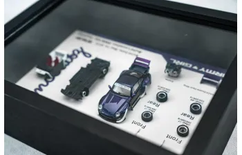 Сборная модель PORSCHE Quadro Panel Display 911 964 RWB RAUH Welt Army Girl Coupe (2015), purple