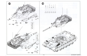 Сборная модель танк Merkava Mk.II (с интерьером и рабочими траками)
