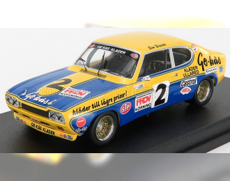 FORD Capri 2600 Rs №2 Winner Kinnekulle Ring (1973) B.Brasta, Yellow Blue