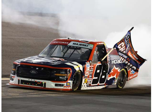 Ford F-150 #98 Ty Majeski *Road Ranger*, red/blue/white 2024