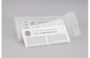 Сборная модель Самолет Vampire F.B.5 / J28
