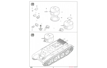 Сборная модель Soviet BT-2 Tank (late)