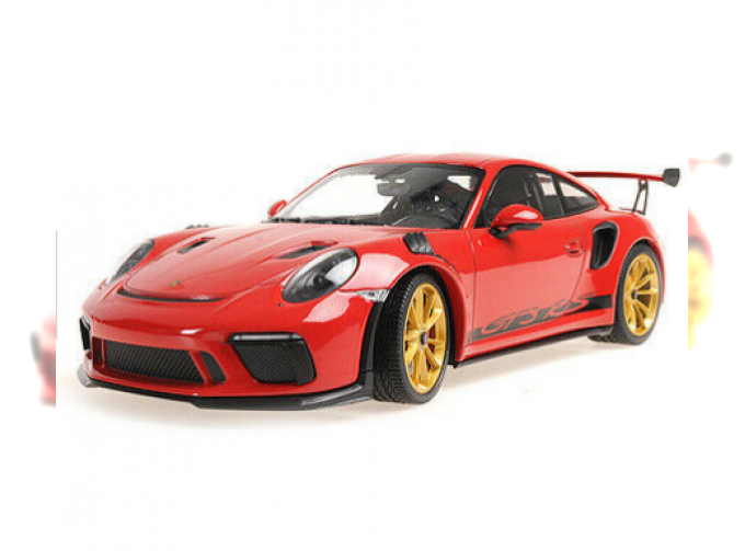 PORSCHE 911 GT3RS (991.2) - 2019 - RED W/ GOLDEN WHEELS