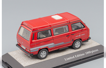 VOLKSWAGEN T3 Westfalia Club Joker Camper 1989, red