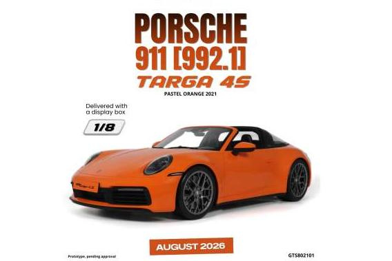 PORSCHE 911 (992.1) Targa 4S (2021), pastel orange