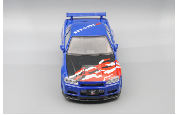 NISSAN Skyline GT-R, синий, 21 см.
