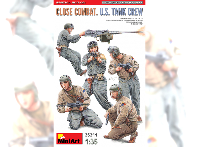 Сборная модель Close Combat. U.S. Tank Crew. Special Edition