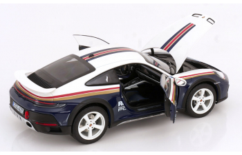 PORSCHE 911 Dakar Roughroads (2023), blue white red