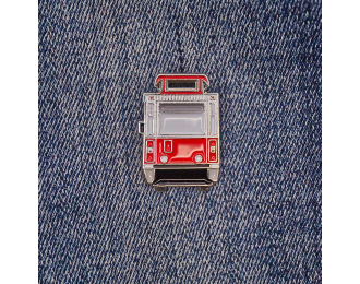 Значок "КТМ-5", красный / белый