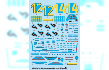 Сборная модель Немецкий истребитель Messerschmitt BF.109 F-4/Trop