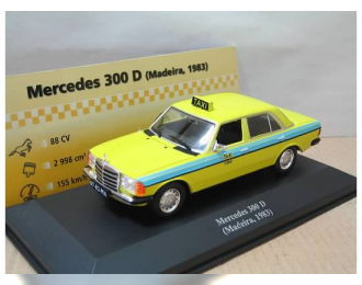 MERCEDES-BENZ 300 D (Madeira) серия Collection Les Taxis du monde (1983), yellow / blue