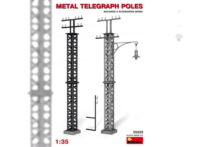 Сборная модель Наборы для диорам METAL TELEGRAPH POLES