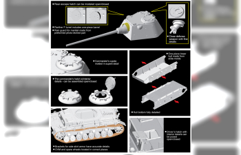 Сборная модель Танк Pz.Kpfw.IV mit Panther F Turret