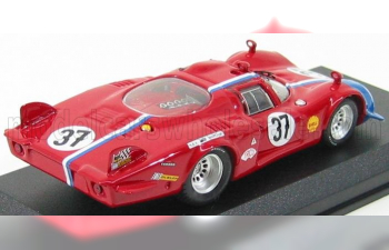 ALFA ROMEO 33.2 Coupe N 37 Le Mans 1968 Pilette - Slotemaket, Red Blue