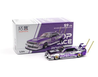 DATSUN Skyline C210 Bosozoku Style #210, purple / silver