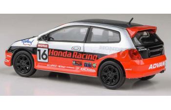 HONDA Civic Team Realtim Racing №16 Sema (2005), red/silver