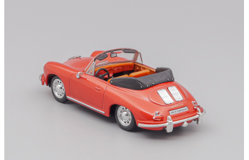 PORSCHE 356b Cabriolet Spider (1959), red metallic