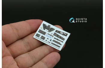 3D Декаль интерьера кабины Ка-50 (черные панели) (HobbyBoss/ARK) (с 3D-печатными деталями)