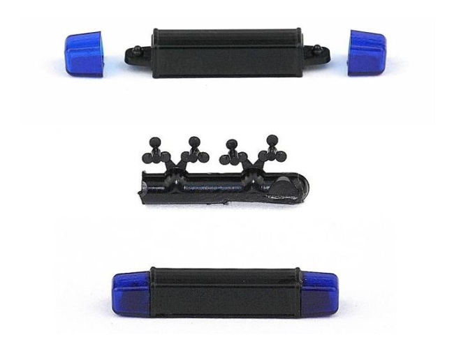 Проблесковые маячки- HELLA, черный/синий