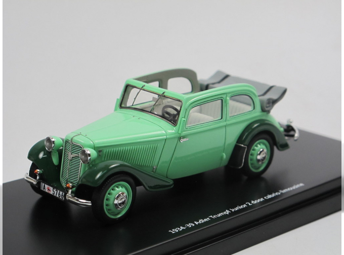 ADLER Trumpf Junior 2-door open roof (1934-39), green