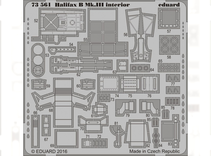 Фототравление Фотортавление для Halifax B Mk. III интерьер