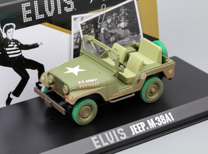 JEEP M38A1 4х4 U.S.Army Elvis Presley (1963), green (Greenlight!)