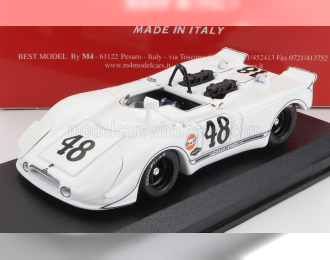 PORSCHE 908/02 Flunder Spider N 48 2nd 12h Sebring 1970 Steve Mcqueen - P.revson, White