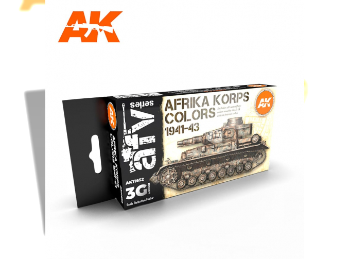 Набор красок "Цвета AFRIKA KORPS 1941-43" (AFRIKA KORPS COLORS 1941-43)