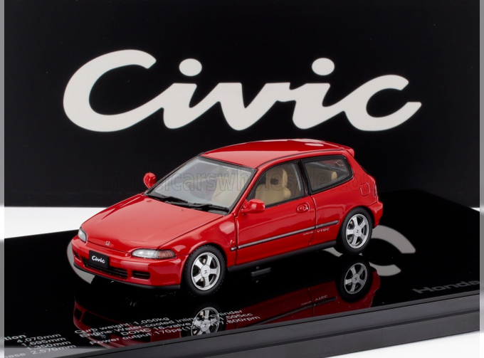 HONDA Civic Sir Ii Eg6 Vtec (1993), red