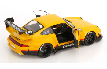 PORSCHE 911 (993) RWB BODYKIT COUPE Cinderella (2020), yellow