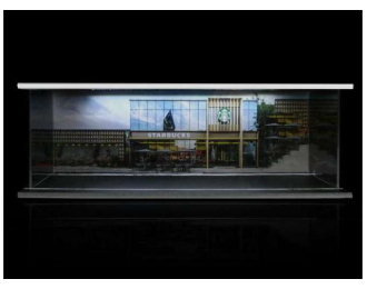Diorama *Starbucks with light*, various