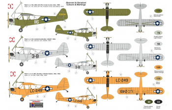 Сборная модель Самолет Piper L-4 „Grasshopper“ w/Brodie Hook