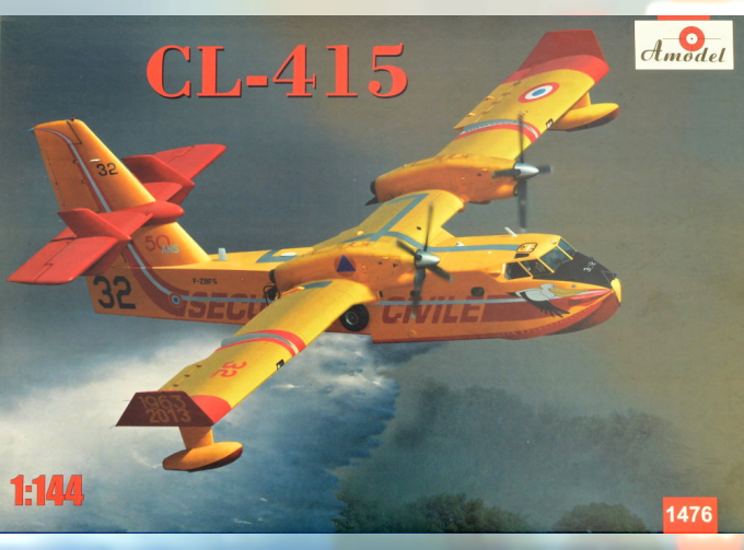 Сборная модель Канадский пожарный самолет-амфибия Canadair Cl-415