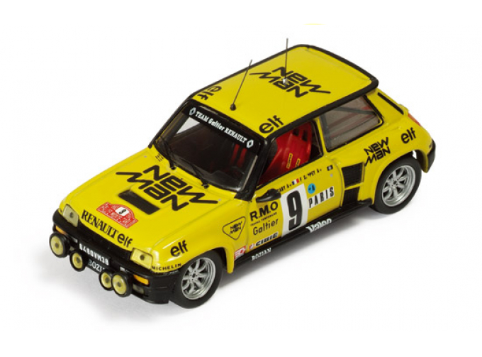 RENAULT 5 Turbo #9 B.Saby-F.Sappey Rally Monte Carlo (1982), yellow