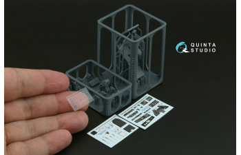 3D Декаль интерьера кабины Ка-50 (черные панели) (HobbyBoss/ARK) (с 3D-печатными деталями)