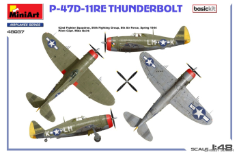 Сборная модель P-47d-11re Thunderbolt Airplane Military 1942