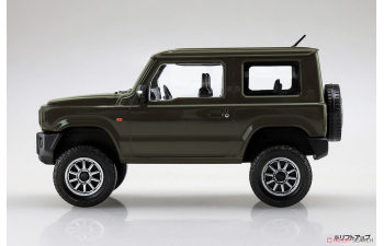 Сборная модель SUZUKI Jimny Custom Wheel(Jungle Green), SNAP KIT (сборка без клея)
