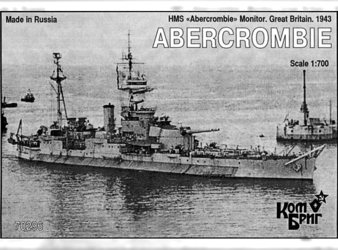 Сборная модель HMS Abercrombie Монитор 1943