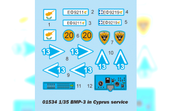 Сборная модель БМП-3 армии Кипра