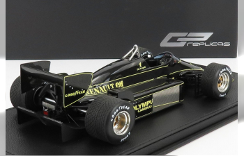 LOTUS F1 97t Renault Turbo Team Lotus N 11 Portugal Gp 1985 Elio De Angelis - Con Vetrina - With Showcase, Black