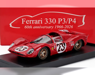 FERRARI 330p4/p3 4.0l V12 Spider Team Ferrari Spa Sefac №23 Winner 24h Daytona (1967) Lorenzo Bandini - Chris Amon, Red