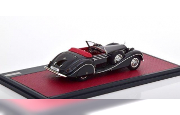 MERCEDES-BENZ 540K Special Roadster Sindelfingen #421987 (красный салон) 1939 Black